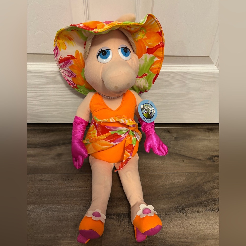 Nanco Miss Piggy Bathing Suit Plush 23” Doll NWT - The Muppets